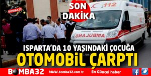 YOLUN KARŞISINA GEÇMEK İSTEDİ OTOMOBİL ÇARPTI 