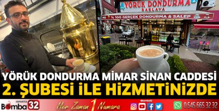 Yörük Dondurma 2. şubesi ile hizmetinizde