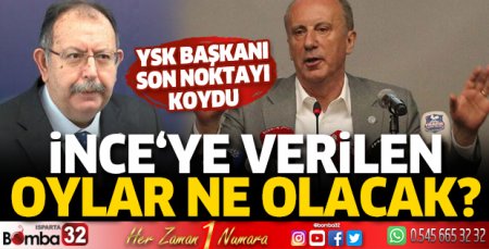 YSK Başkanı son noktayı koydu