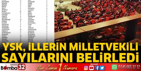 YSK, illerin milletvekili sayılarını belirledi