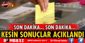 YSK KESİN SONUÇLARI AÇIKLADI