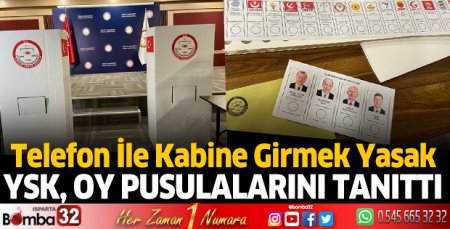 YSK, oy pusulalarını tanıttı