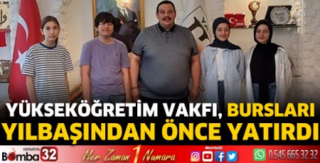 Yükseköğretim Vakfı, bursları yılbaşından önce yatırdı