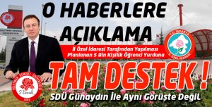 Yurda destek veriyoruz