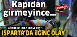 YURDA TIRMANIRKEN YERE DÜŞTÜ!