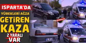 Isparta'da yürekleri ağza getiren kaza !