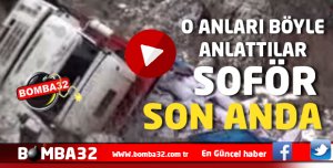 YÜREKLERİ AĞZA GETİREN KAZA SON ANDA 