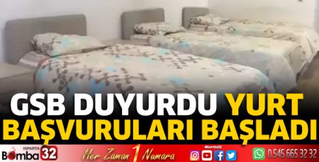 Yurt başvuruları başladı