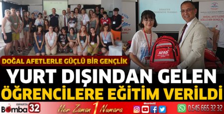 Yurt dışından gelen öğrencilere eğitim verildi 