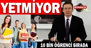 Yurt kapasitesi yetmiyor