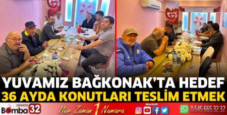Yuvamız Bağkonak’ta hedef 36 ayda konutları teslim etmek