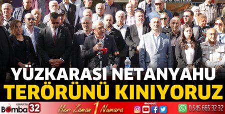 Yüzkarası Netanyahu terörünü kınıyoruz