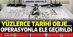 YÜZLERCE TARİHİ OBJE OPERASYONLA ELE GEÇİRİLDİ