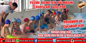 YÜZME KURSLARIMIZ BAŞLIYOR 