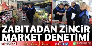 Zabıtadan zincir market denetimi