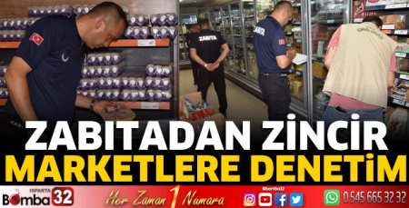 Zabıtadan zincir marketlere denetim