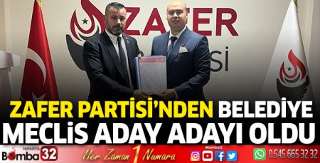 Burak Çulcu Zafer Partisi'nden belediye meclis aday adayı oldu