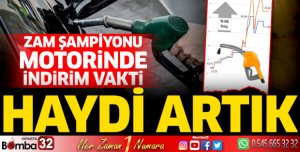 Zam şampiyonu motorinde indirim vakti
