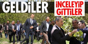 ZARAR GÖREN AFET BÖLGELERİNİ İNCELEDİLER