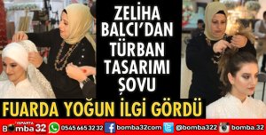 ZELİHA BALCI TÜRBAN TASARIMINDA ŞOV YAPTI