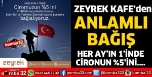 ZEYREK KAFE'DEN HER AY ANLAMLI BAĞIŞ