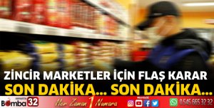 Zincir marketler için yeni düzenleme Resmi Gazete'de
