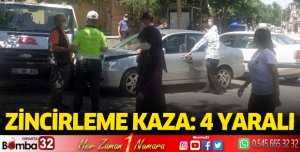 Zincirleme kaza: 4 yaralı