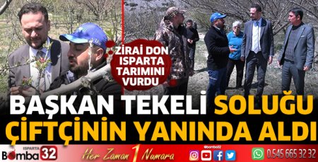 Zirai don Isparta tarımını vurdu