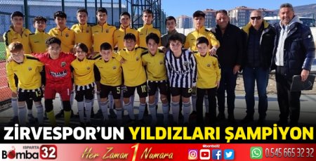 Zirvespor’un yıldızları şampiyon
