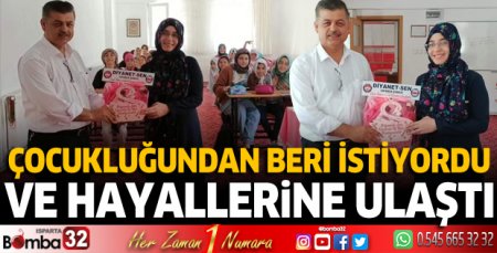 Zişan hoca hayallerine ulaştı