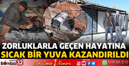 Zorluklarla geçen hayatına sıcak bir yuva kazandırıldı