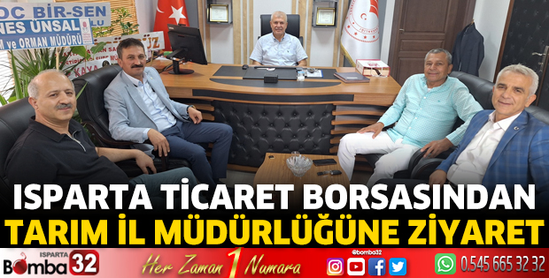 Ticaret Borsasından Tarım İl Müdürlüğüne ziyaret 