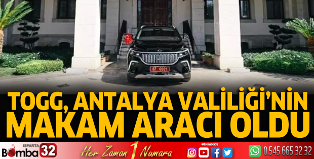TOGG, Antalya Valiliği'nde makam aracı oldu 
