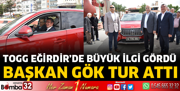TOGG, Eğirdir’de büyük ilgi gördü