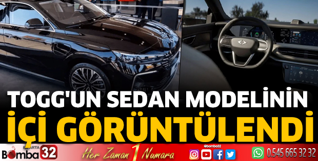 Togg'un sedan modelinin içi görüntülendi