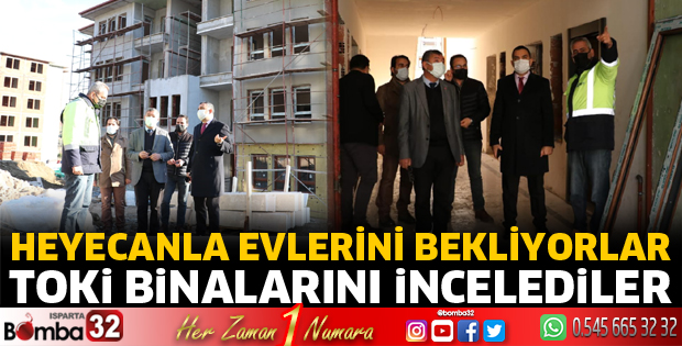 TOKİ BİNALARINI İNCELEDİLER