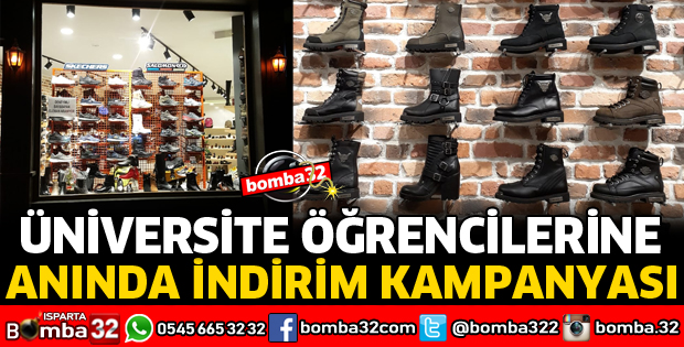 TOLGA AYAKKABIDA ÜNİVERSİTE ÖĞRENCİLERİNE İNDİRİM FIRSATI