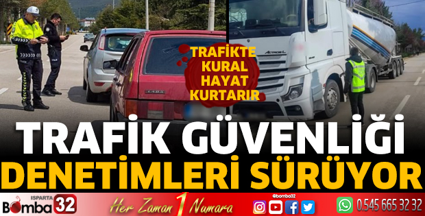 Trafik güvenliği denetimleri sürüyor