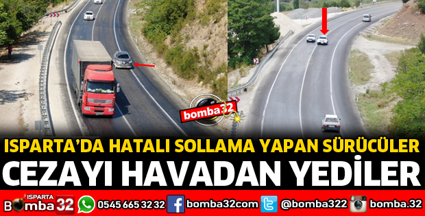 TRAFİK HATALI SOLLAMA YAPANLAR SÜRÜCÜLERE CEZA HAVADAN GELDİ