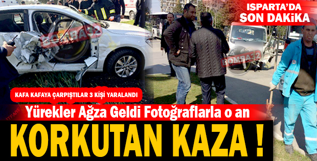 TRAFİK KAZASI 3 KİŞİ YARALANDI