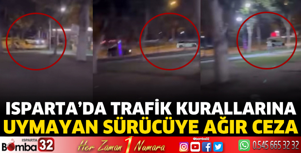 Trafik kurallarına uymayan sürücüye ceza 