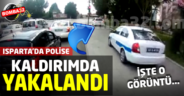 Trafik Polisi Kaldırımda Yakaladı