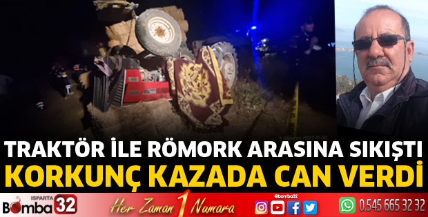 Traktör kazasında 1 ölü 2 yaralı