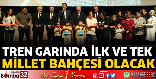 Tren Garında ilk ve tek Millet Bahçesi olacak