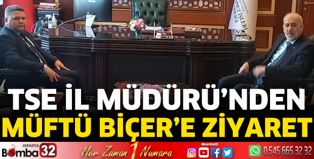 TSE İl Müdürü’nden Müftü Biçer’e ziyaret