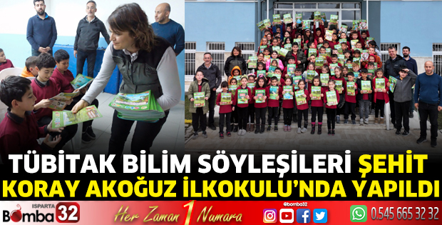 TÜBİTAK Bilim Söyleşileri Şehit Koray Akoğuz İlkokulu’nda yapıldı