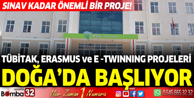 Tübitak, Erasmus  ve E -Twinning Projeleri Doğa’da başlıyor