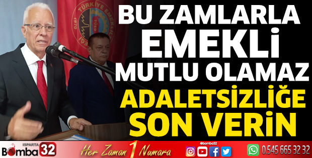 TÜED Genel Başkanı Ergün: Bu zamlarla emekli mutlu olmaz