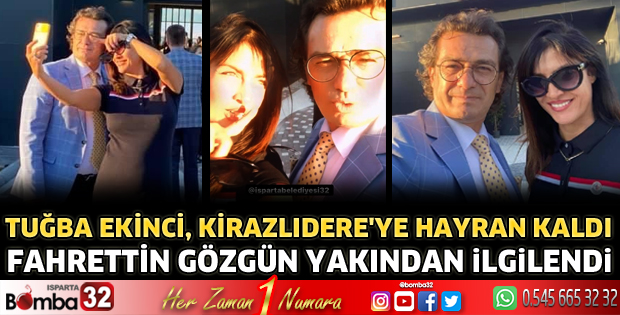 Tuğba Ekinci Kirazlıdere’ye hayran kaldı