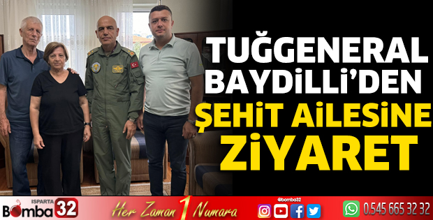Tuğgeneral Baydilli’den şehit ailesine ziyaret